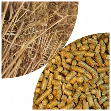 Straw pellets