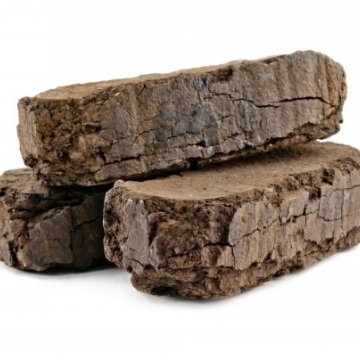 Peat briquettes