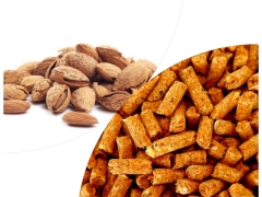 Almond nut shell pellets
