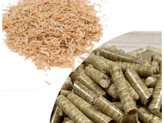 Rice husk pellets